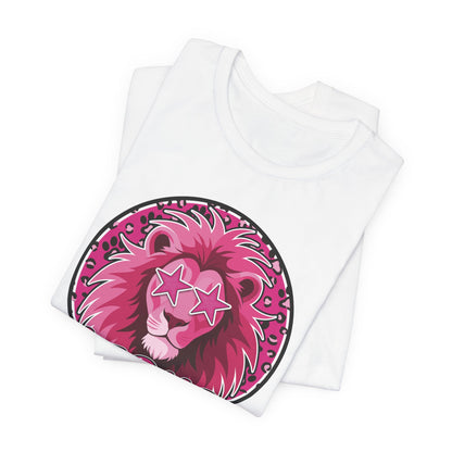 Preppy Pink Lion Tee - Bella Canvas