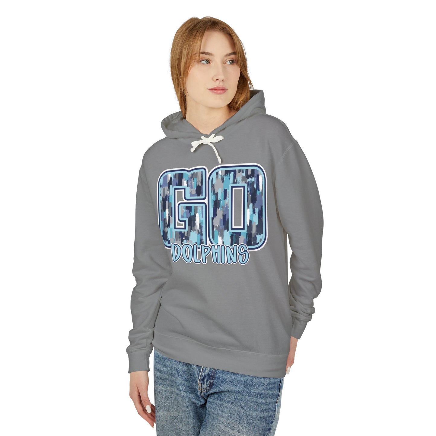 Adult Go Dolphins Hoodie - Comfort Colors