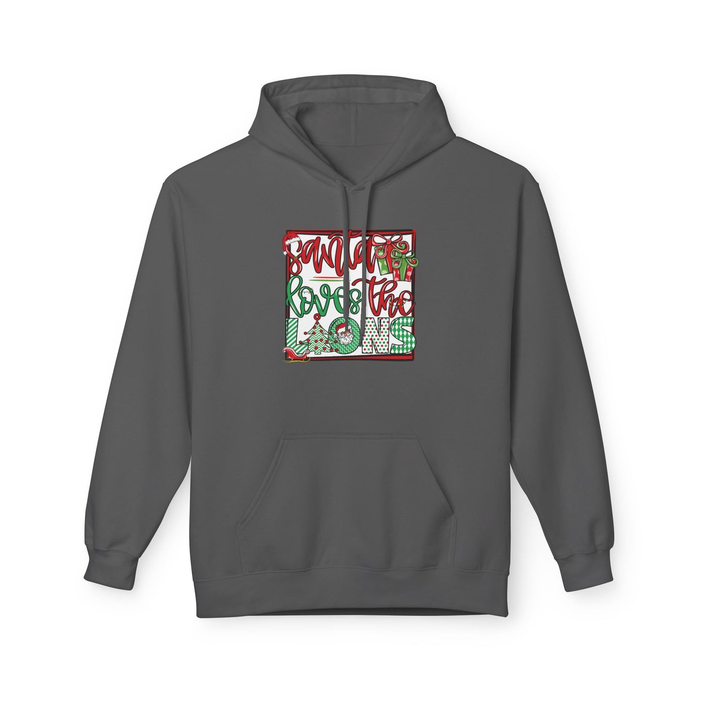 Adult Lions Christmas Hoodie - Gildan