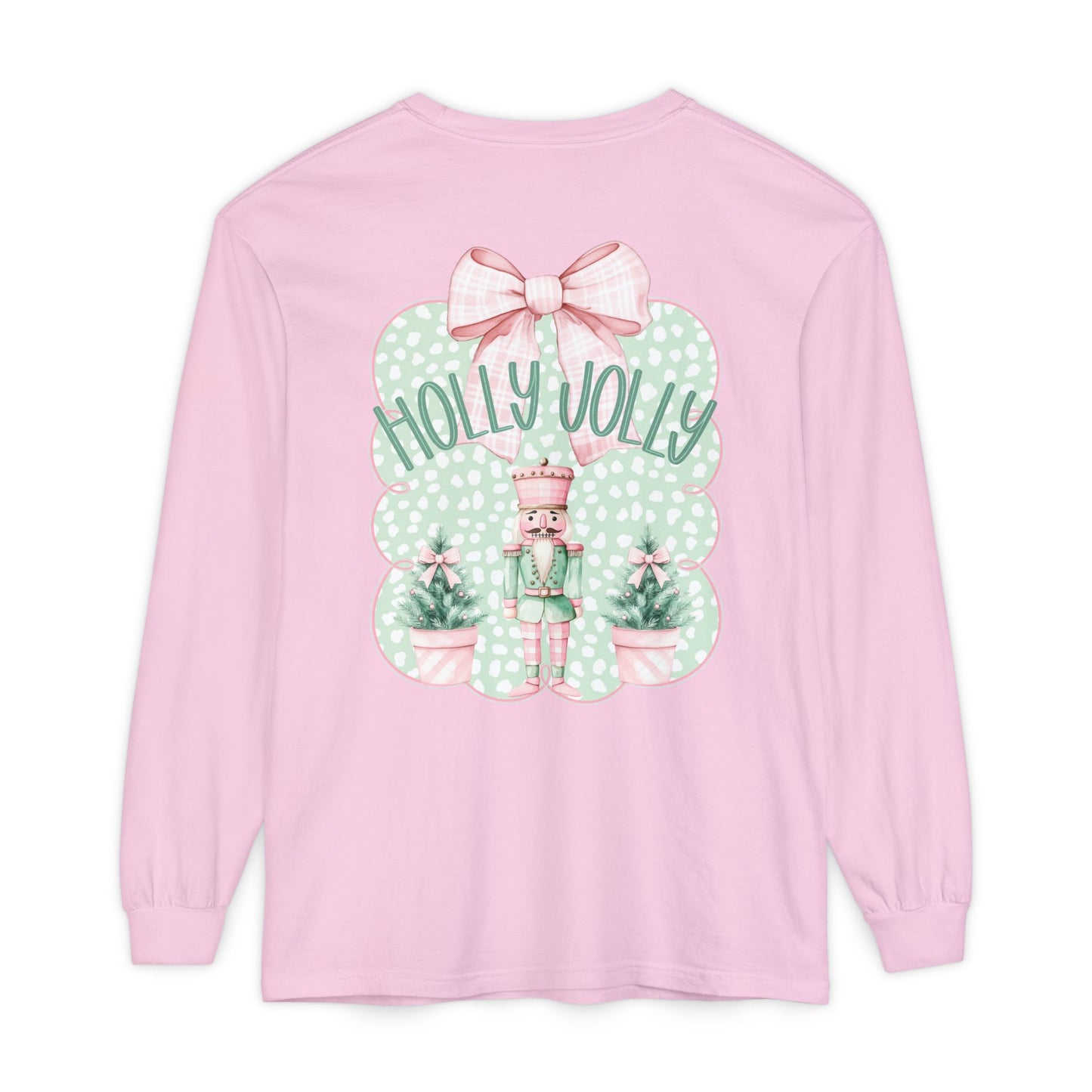 Holly Jolly Long Sleeve Tee - Comfort Colors