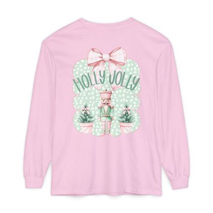 Holly Jolly Long Sleeve Tee - Comfort Colors