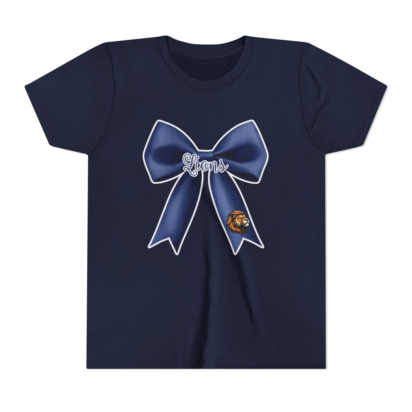 Youth Lions Navy Coquette Bow