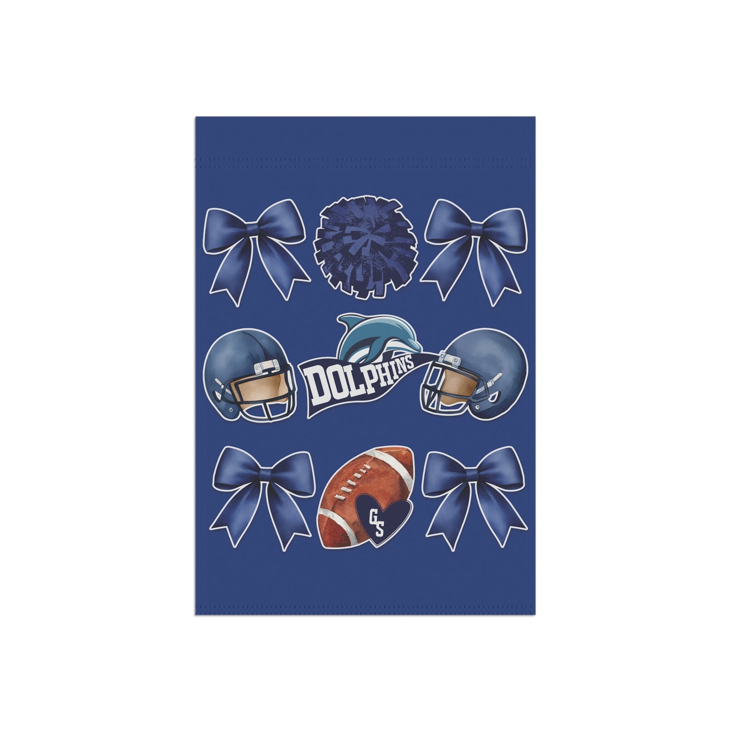 Dolphins Football & Cheer Garden Banner & Game Day Flag