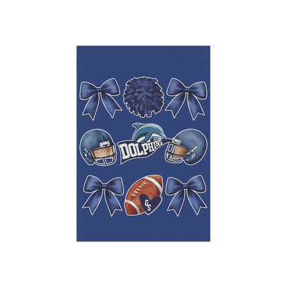 Dolphins Football & Cheer Garden Banner & Game Day Flag
