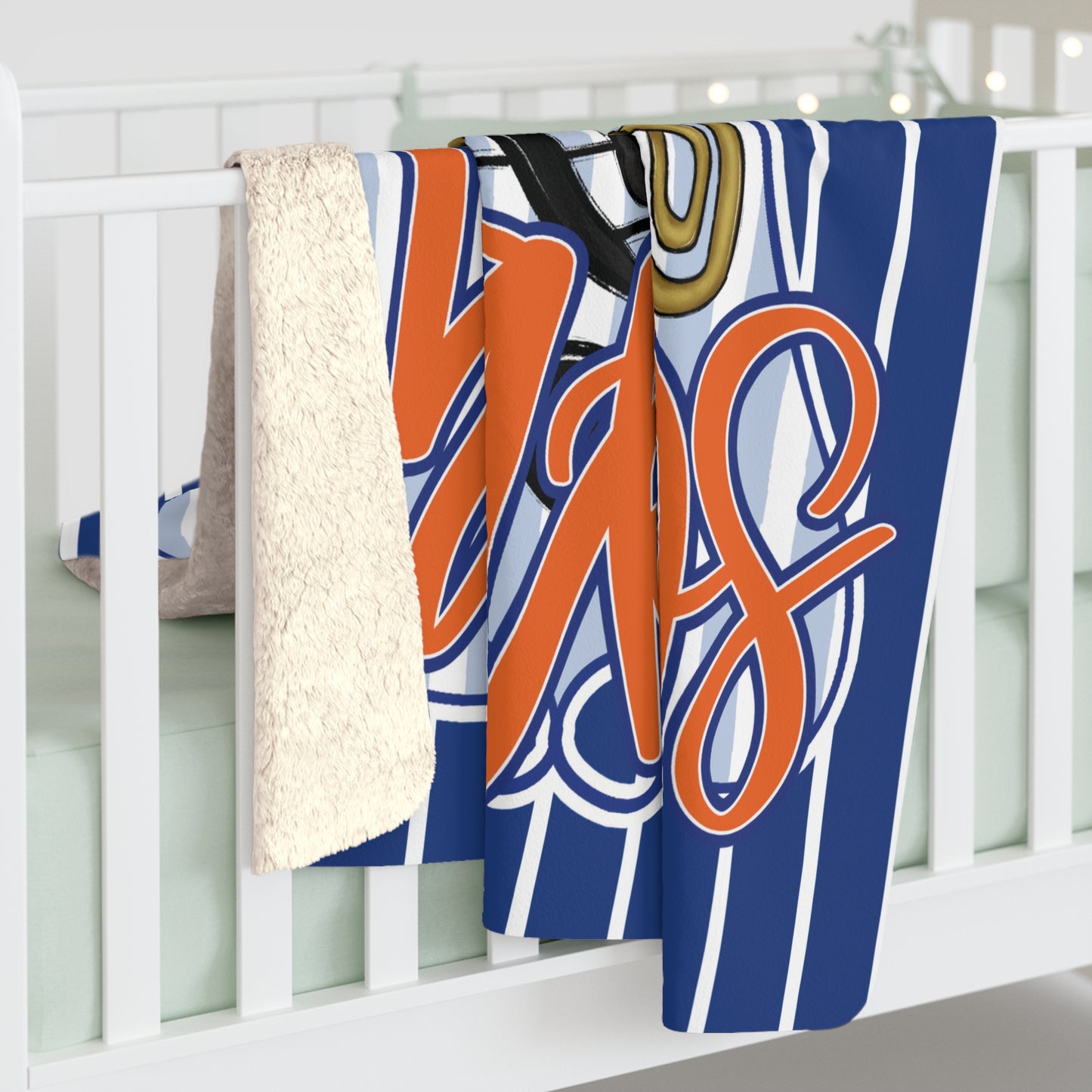 Makos Coquette Band Sherpa Blanket