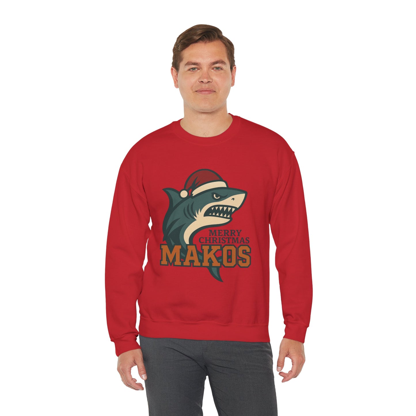 Merry Christmas Makos Sweatshirt — Gildan