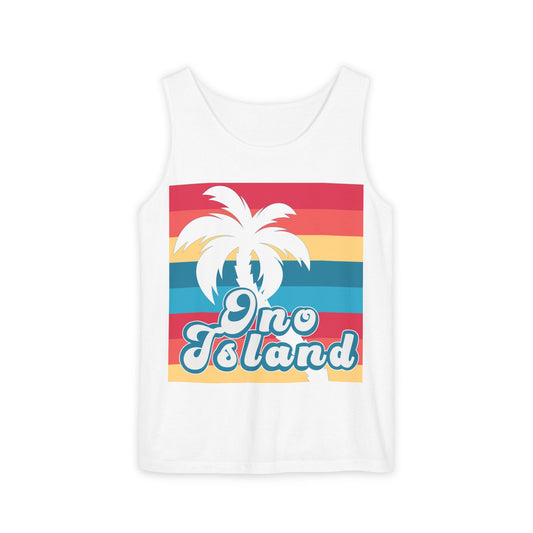 Ono Island Palm Unisex Tank Top