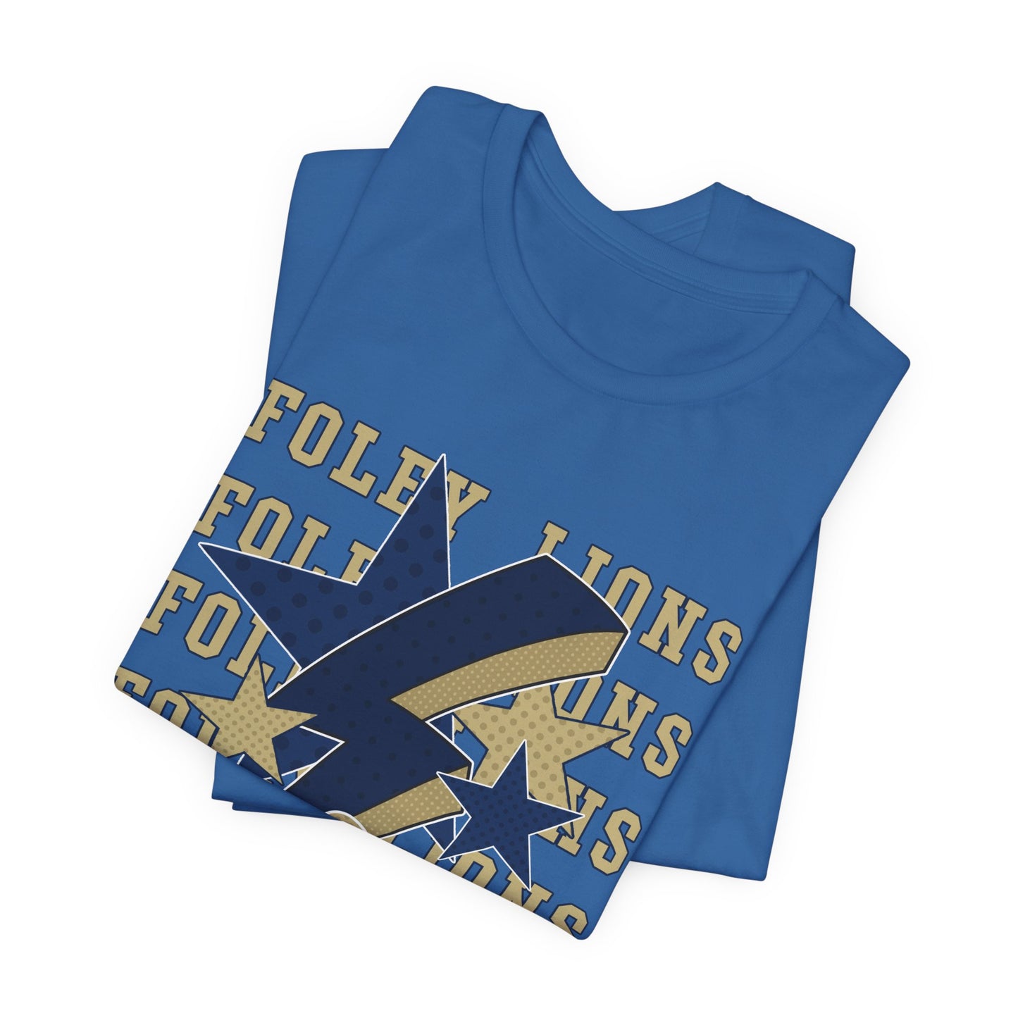 Foley Lions Hearts, Stars, Lightning Tee - Bella Canvas