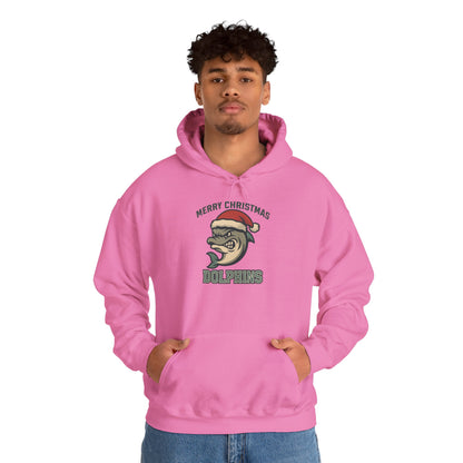 Merry Christmas Dolphin Hoodie - Gildan