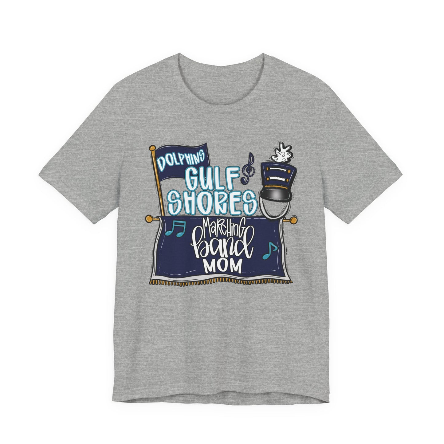 Adult Gulf Shores Band Mom Tee - Bella Canvas