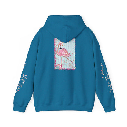 Flamingo Flamingle All The Way Hoodie - Gildan