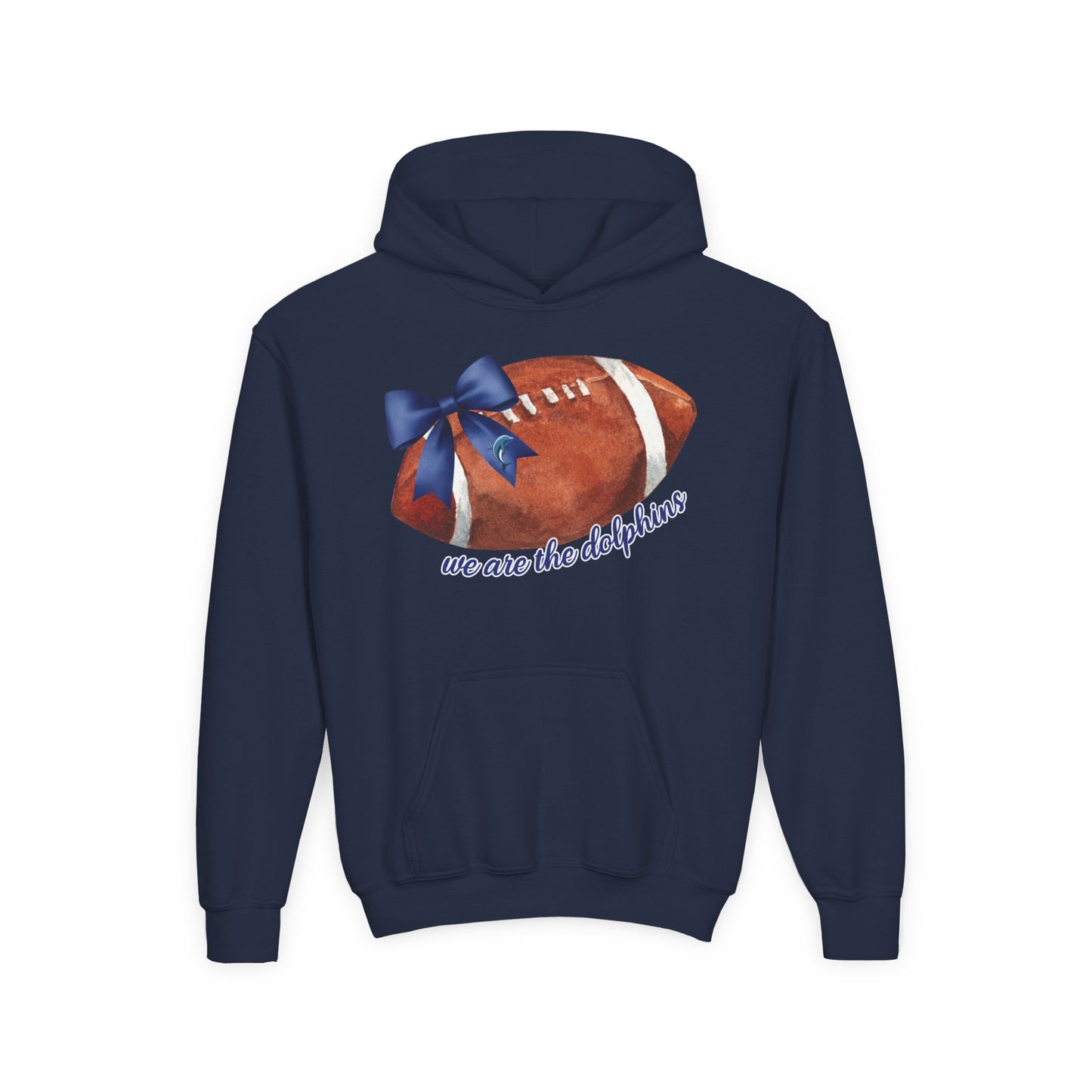 Youth Dolphin Bow We Are the Dolphins Hoodie