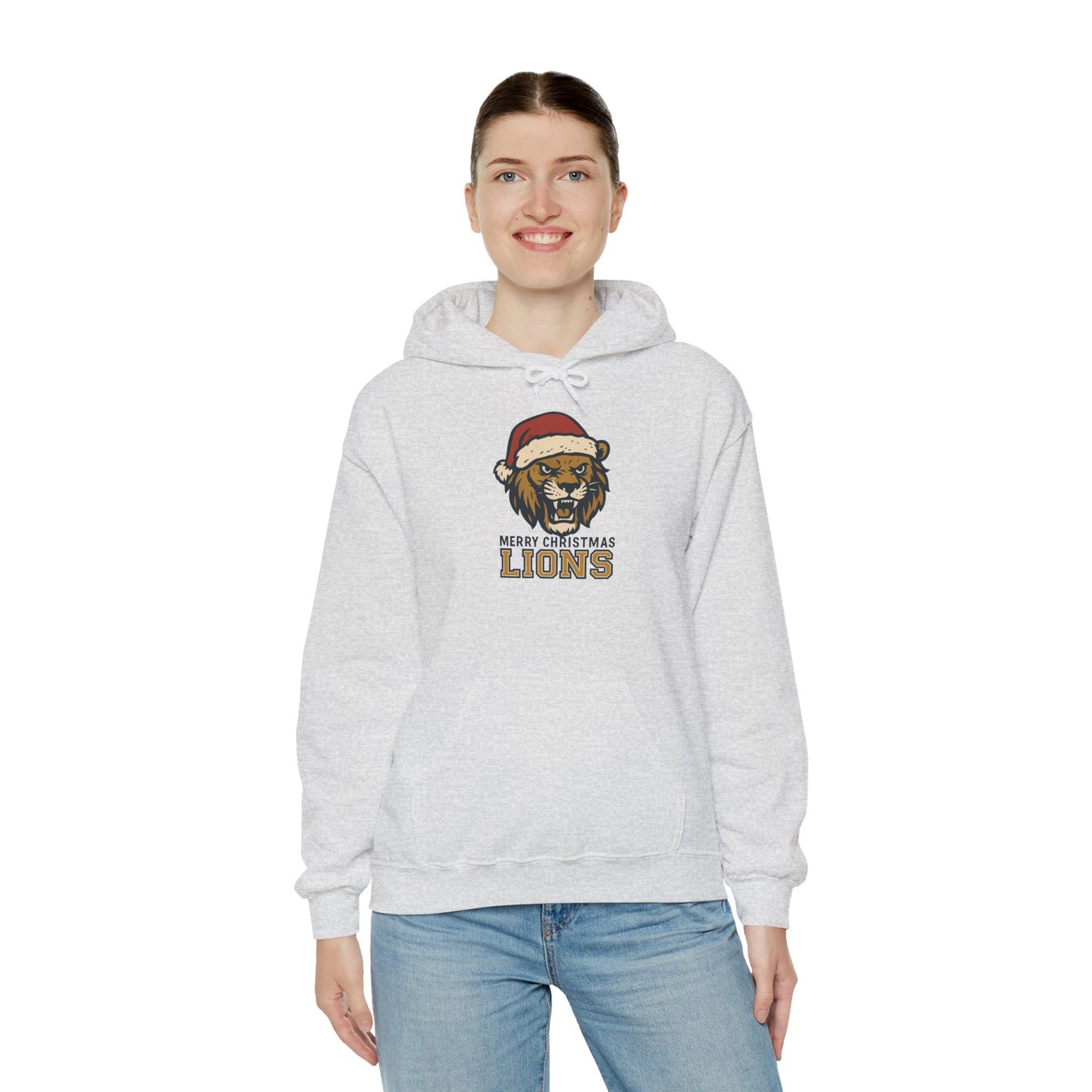 Merry Christmas Lions Hoodie — Gildan