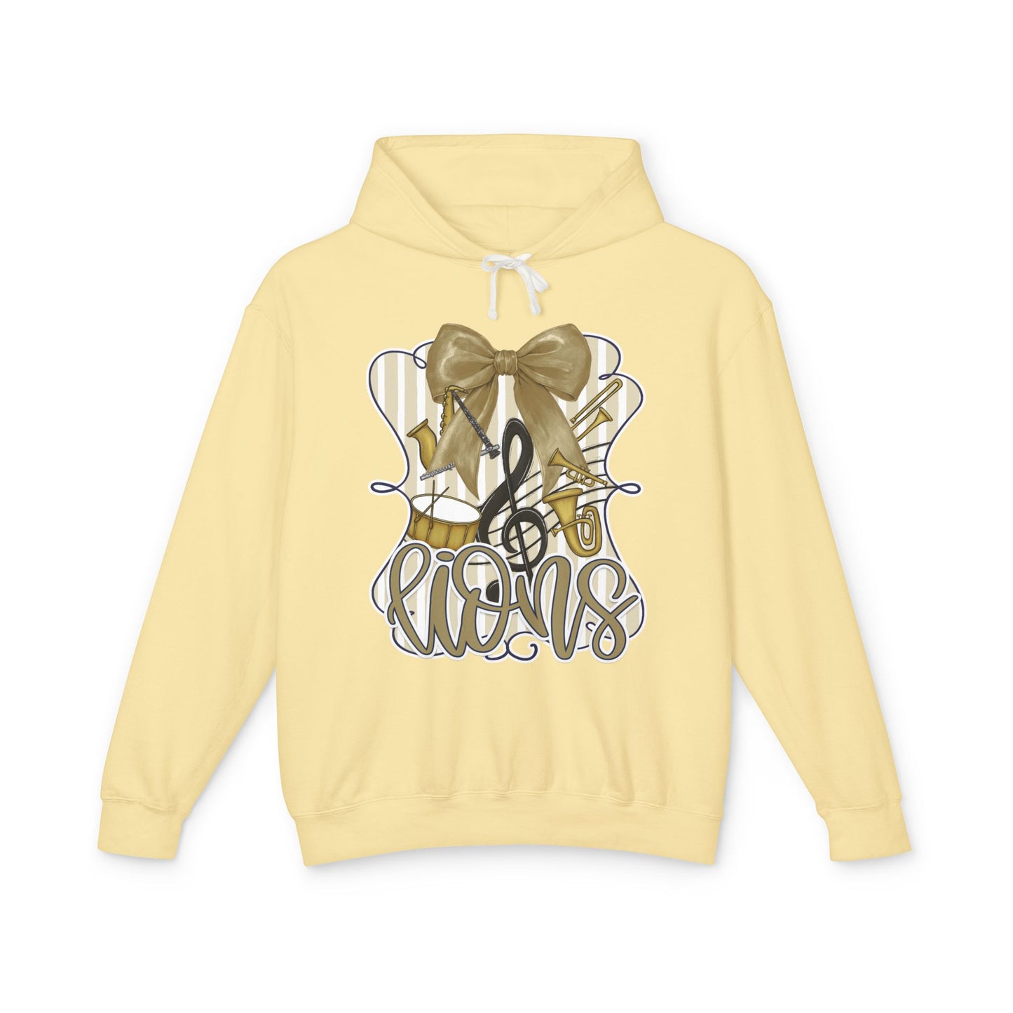 Adult Lions Coquette Band Hoodie - Comfort Colors