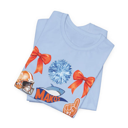 Adult Makos Coquette Football Tee