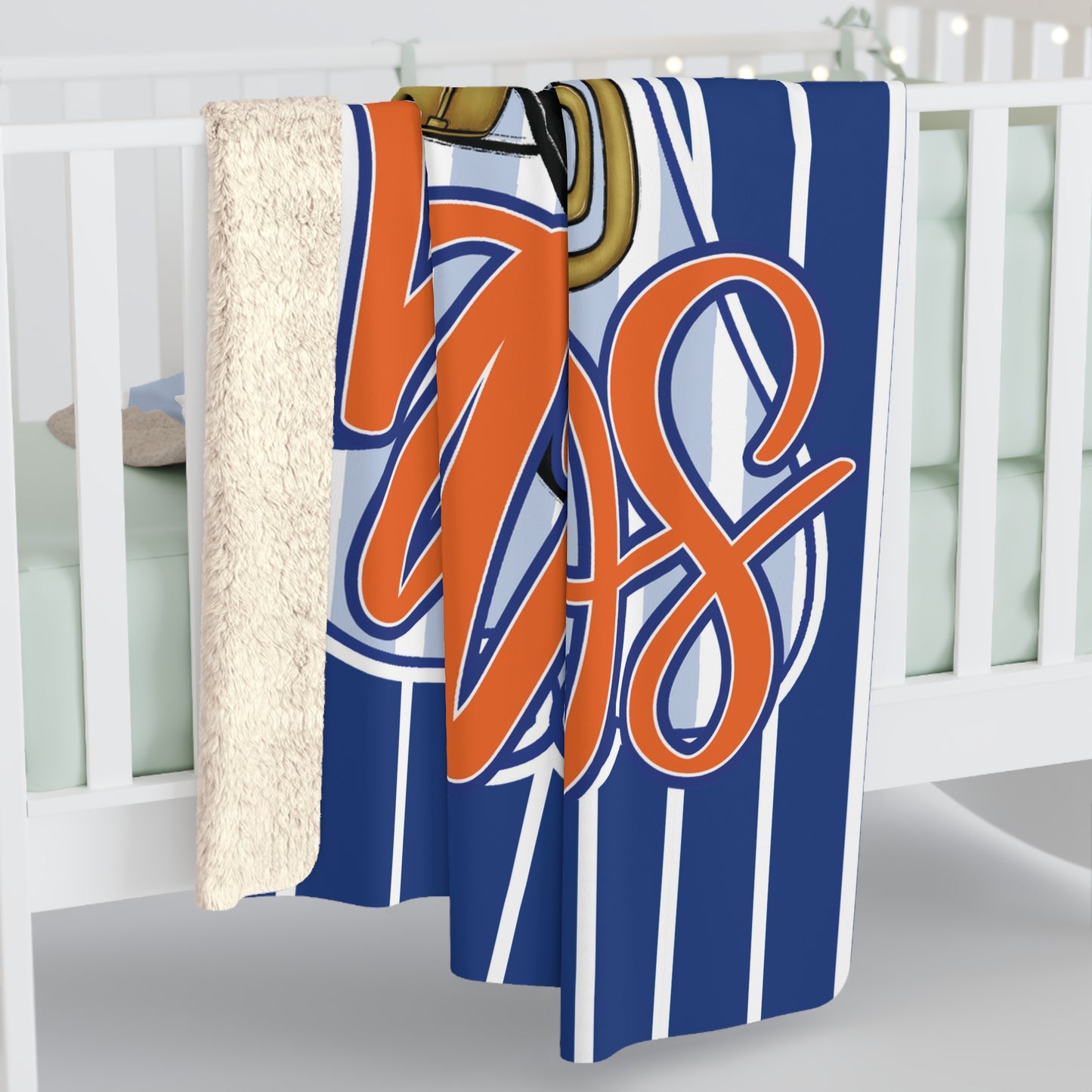 Makos Coquette Band Sherpa Blanket