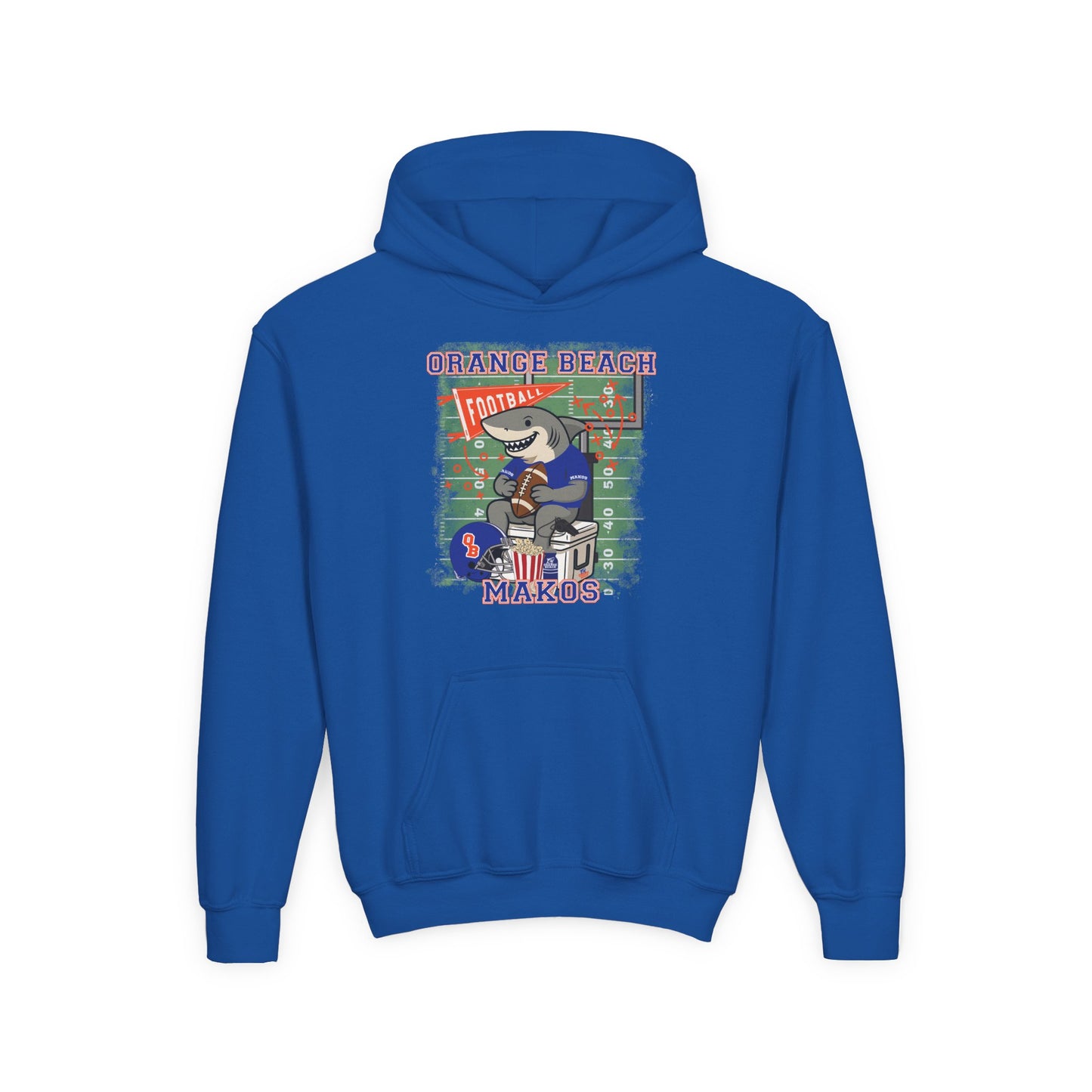 Youth Makos Tailgate Time Hoodie - Gildan