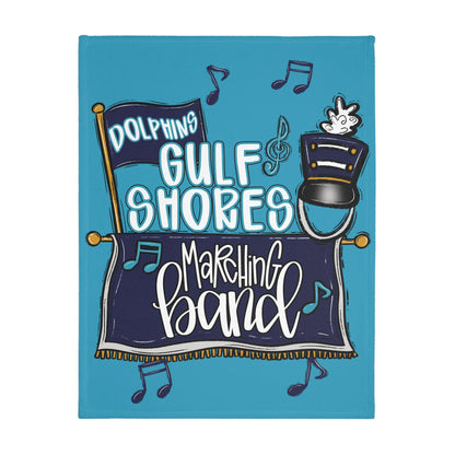 GS Marching Band 2 Sided Cozy Microfiber Blanket