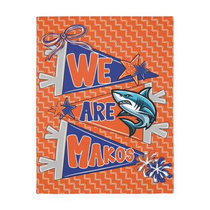 We Are Makos 2 Sided Plush Blanket