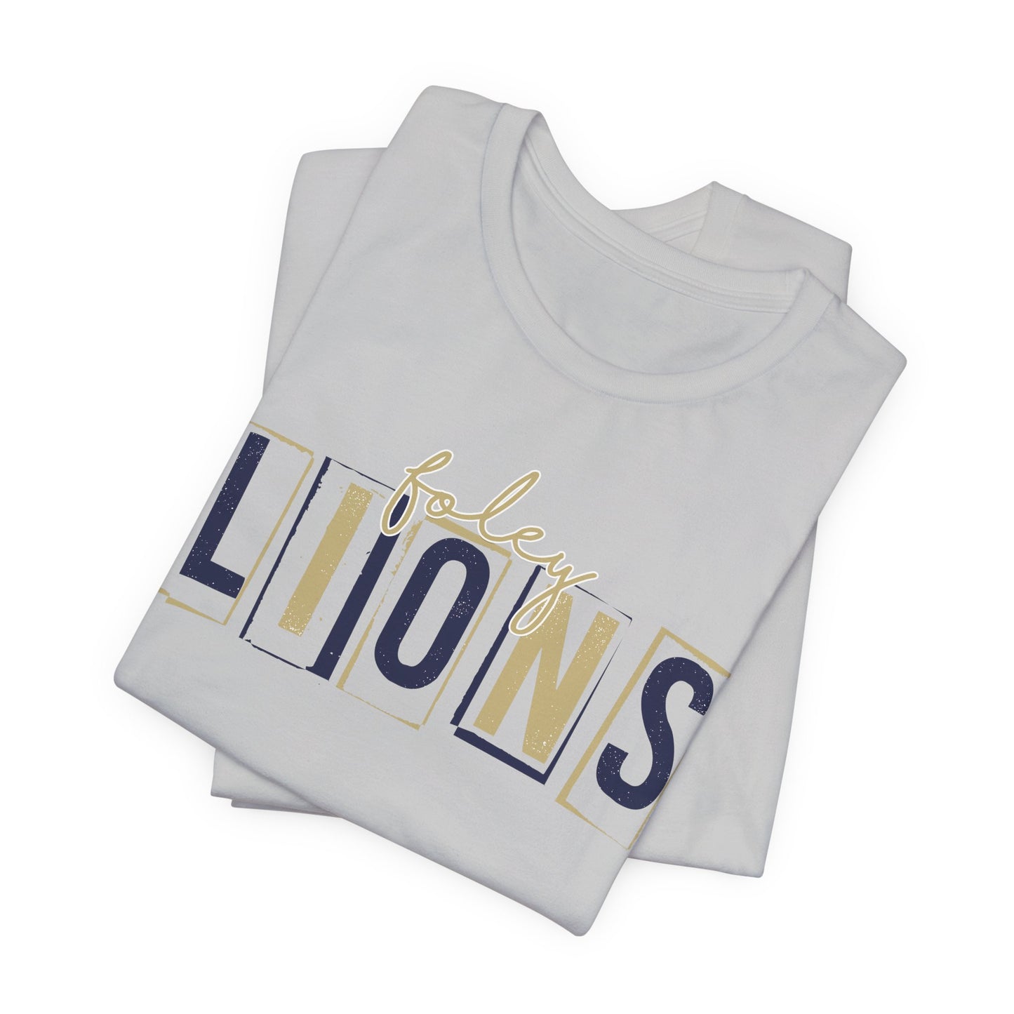 Lions Blocky Spirit Tee - Bella Canvas