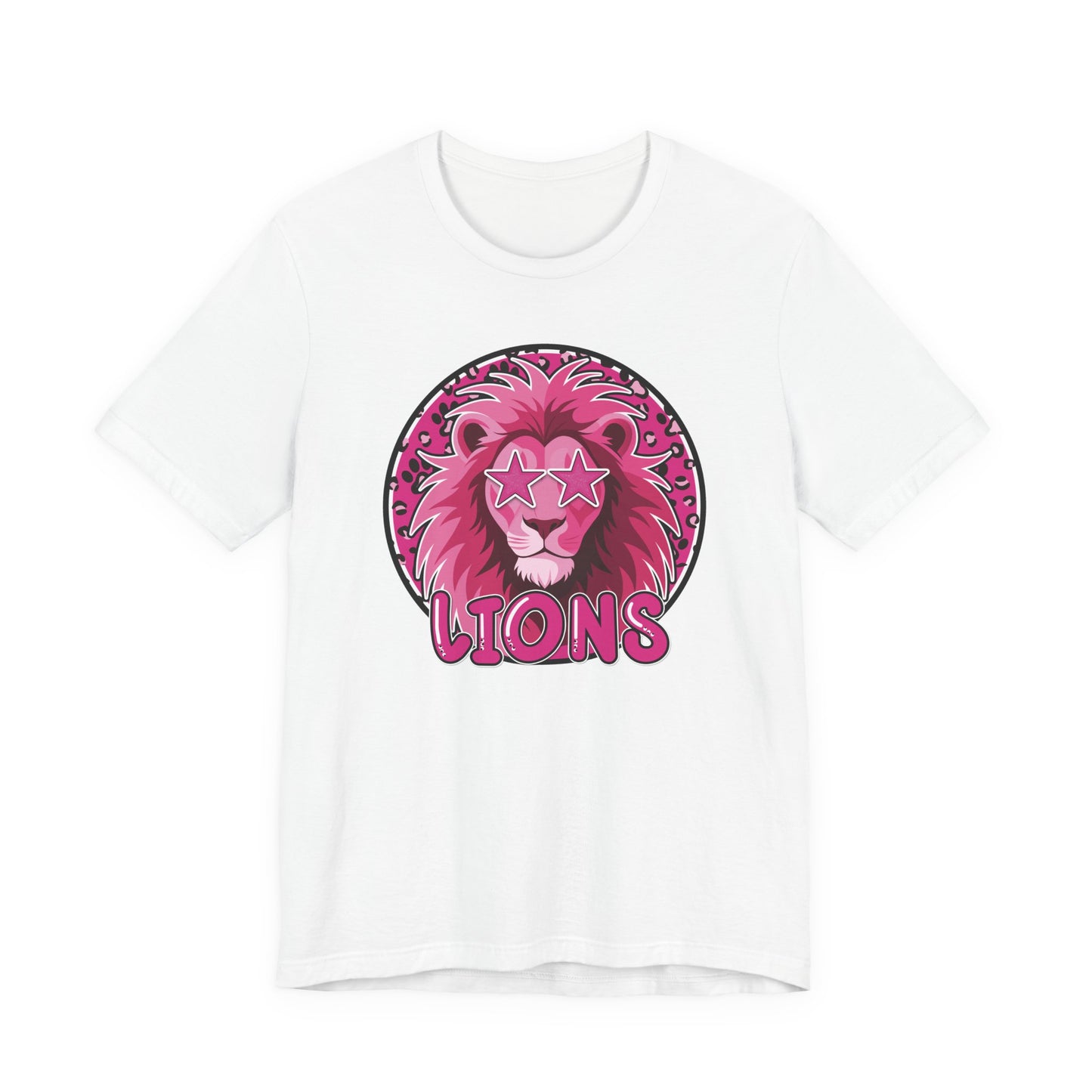 Preppy Pink Lion Tee - Bella Canvas