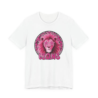 Preppy Pink Lion Tee - Bella Canvas