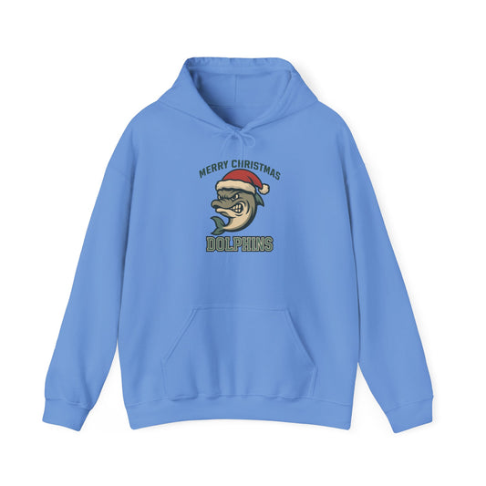 Merry Christmas Dolphin Hoodie - Gildan