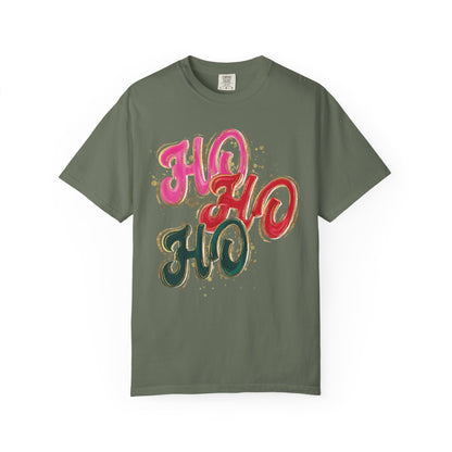Ho Ho Ho Christmas Tee- Comfort Colors