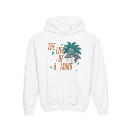 Life of a Mako Faux Glitter Hoodie - Gildan