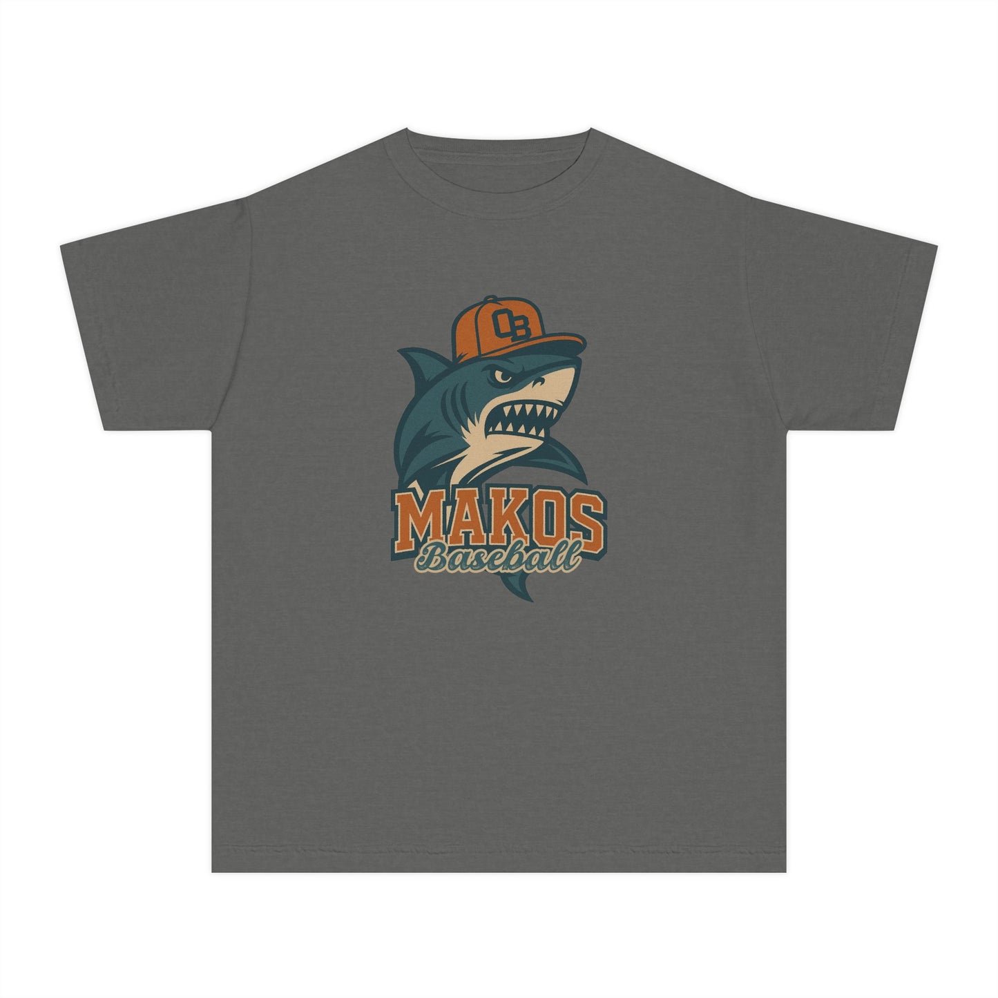 Makos Youth Baseball Tee - Comfort Colors
