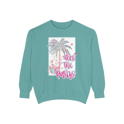 Deck the Palms Sweatshirt - Comfort Colors