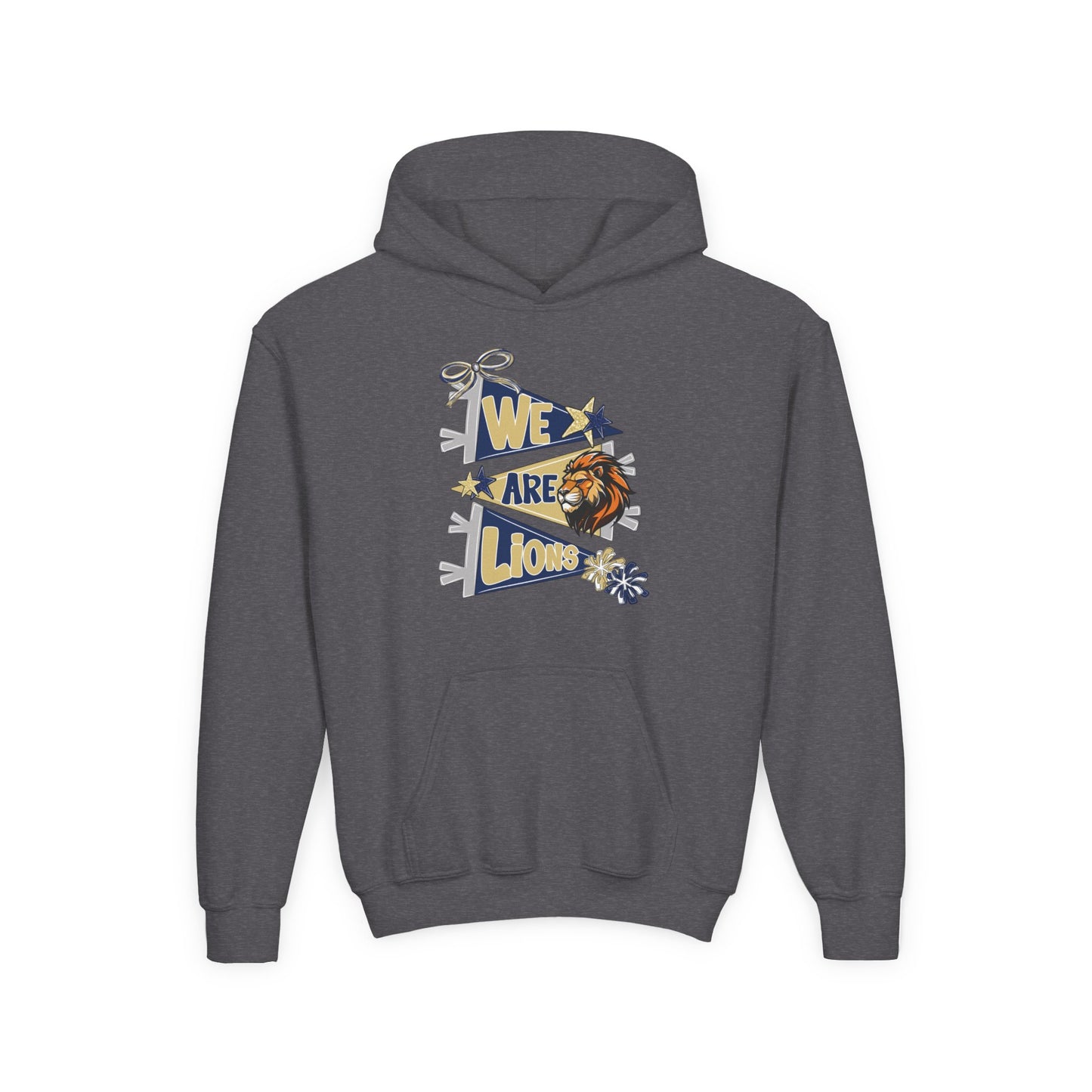 Youth We Are Lions Pennant Hoodie