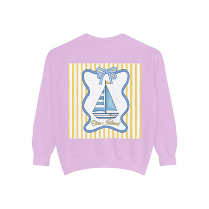 Adult Coquette Sailboat Sweatshirt - Comfort Colors