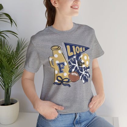 Lions Football Spirit Tee - Bella Canvas