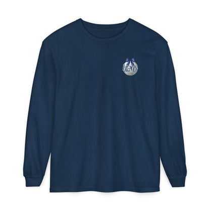 Foley Lions Volleyball Mom Long Sleeve T-Shirt- Comfort Colors