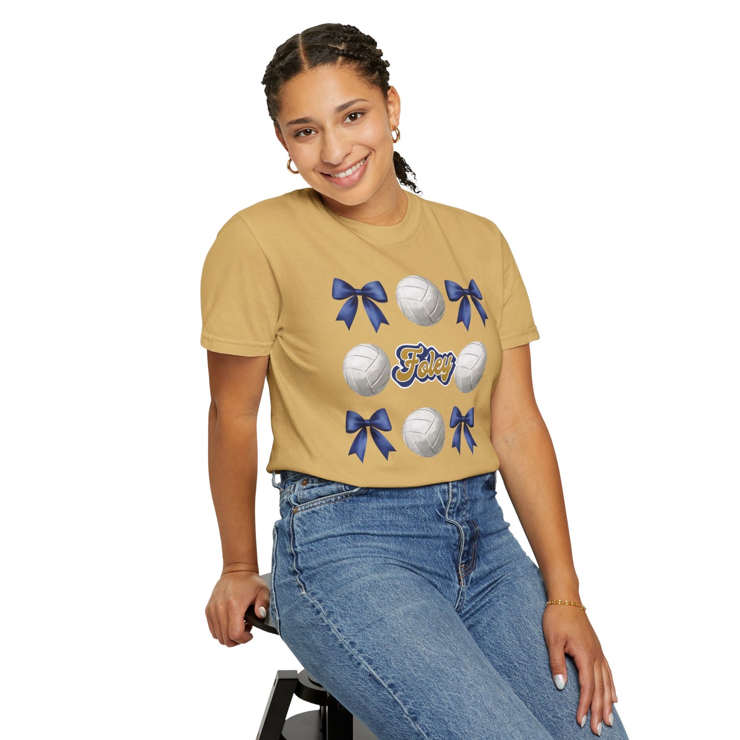 Foley Lions Volleyball T-Shirt- Comfort Colors