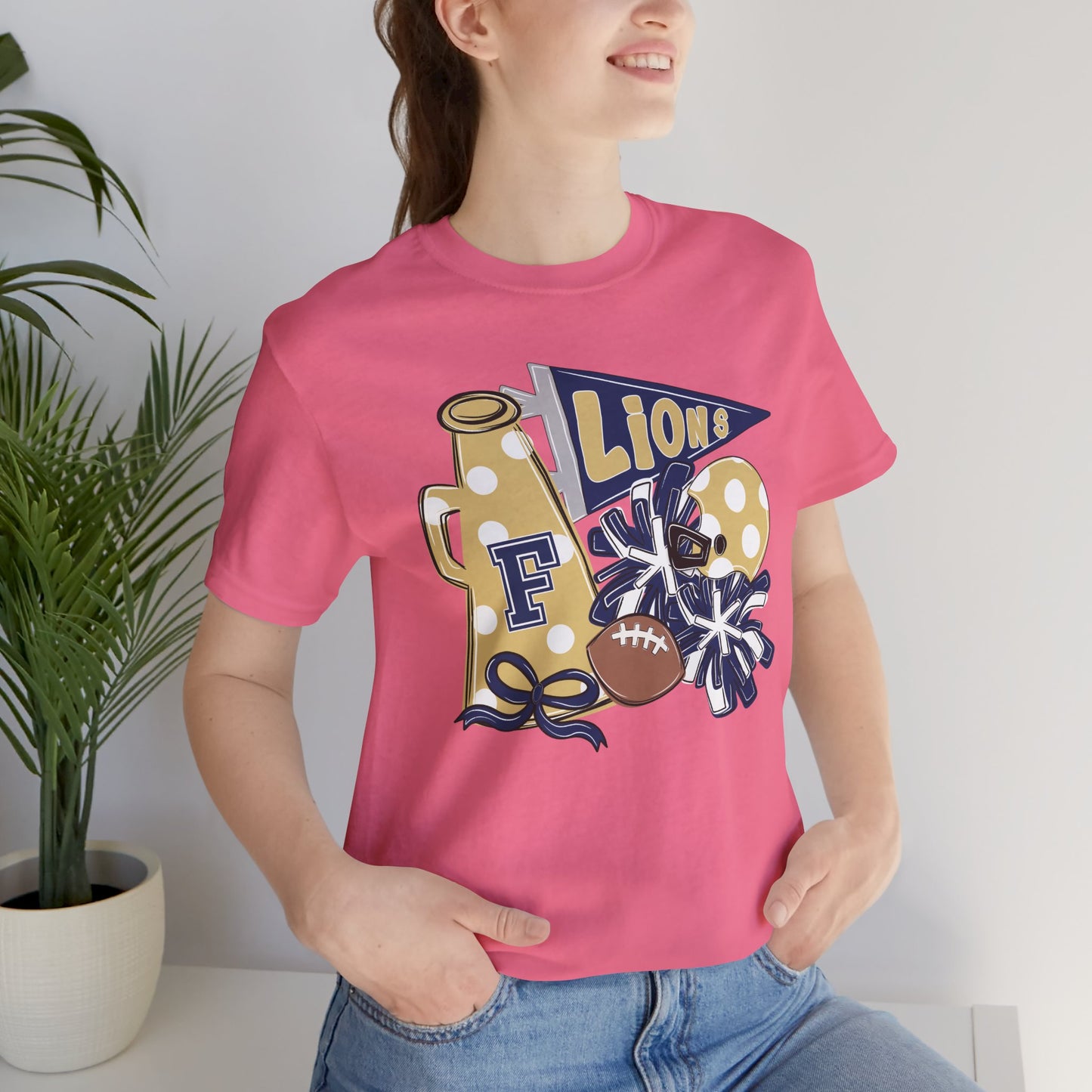Lions Football Spirit Tee - Bella Canvas