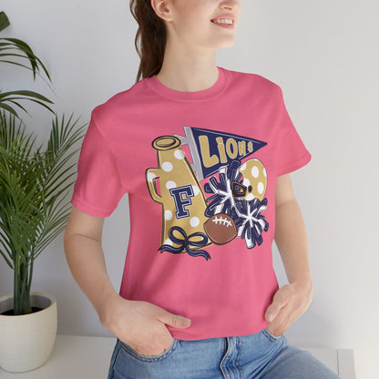 Lions Football Spirit Tee - Bella Canvas