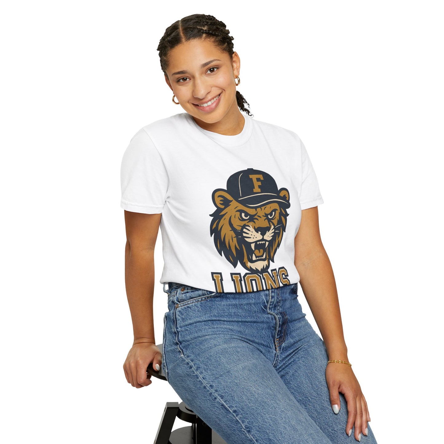 Adult Retro Roaring Lions T-Shirt - Comfort Colors