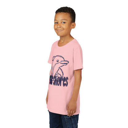 Youth Dolphin Sketch Tee - Bella Canvas