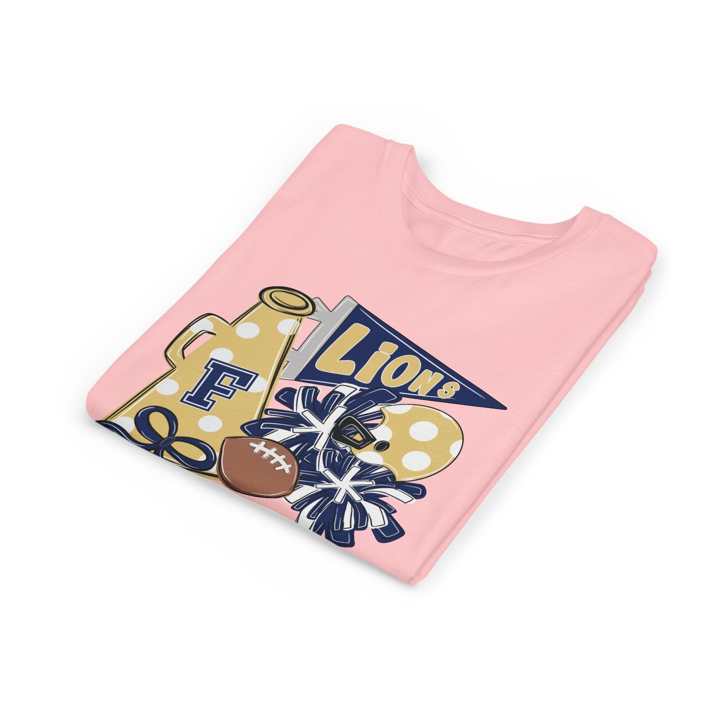 Youth Lions Spirit Football Tee