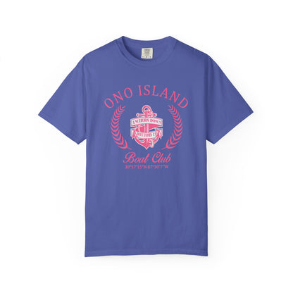 Ono Island Pink Boat Club - Comfort Colors