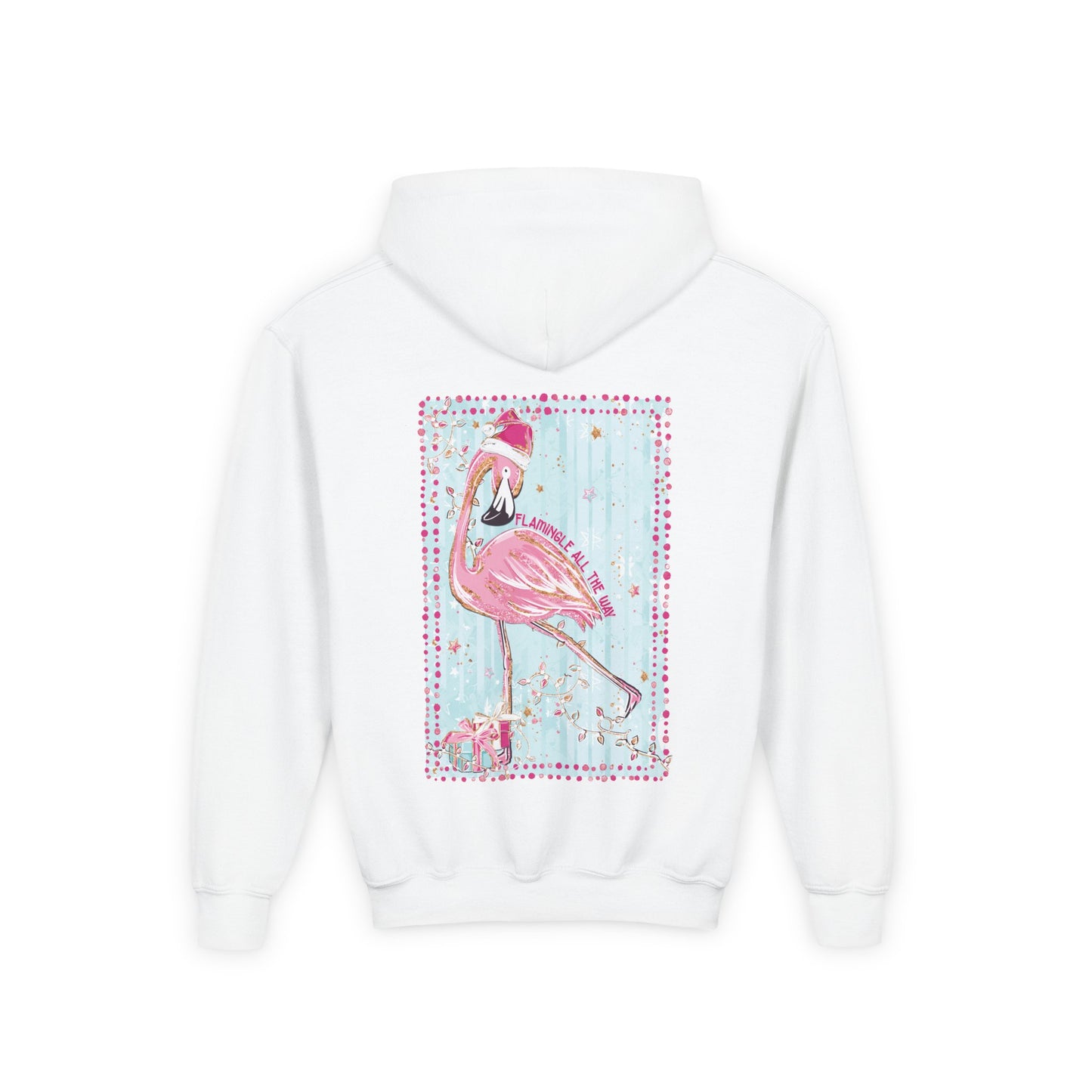 Flamingle All The Way Flamingo Hoodie - Gildan