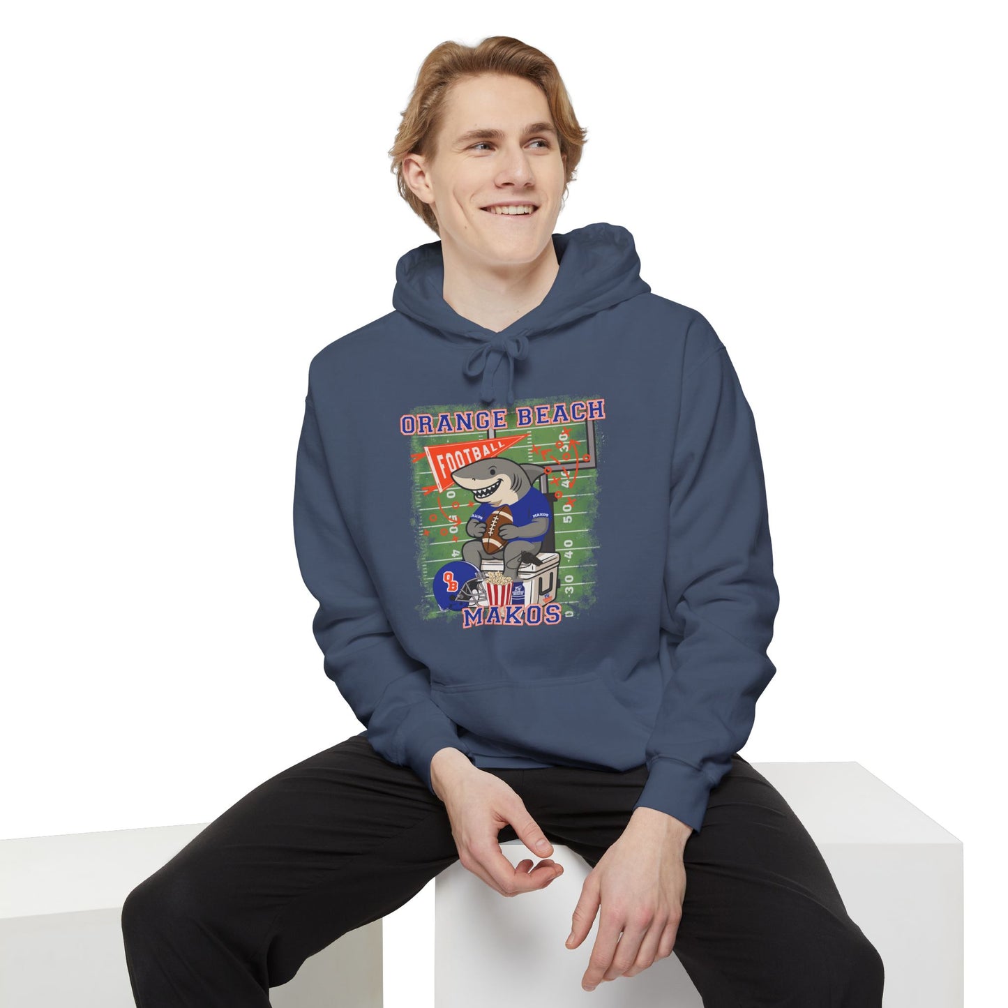 Adult Makos Tailgate Time Hoodie Comfort Colors