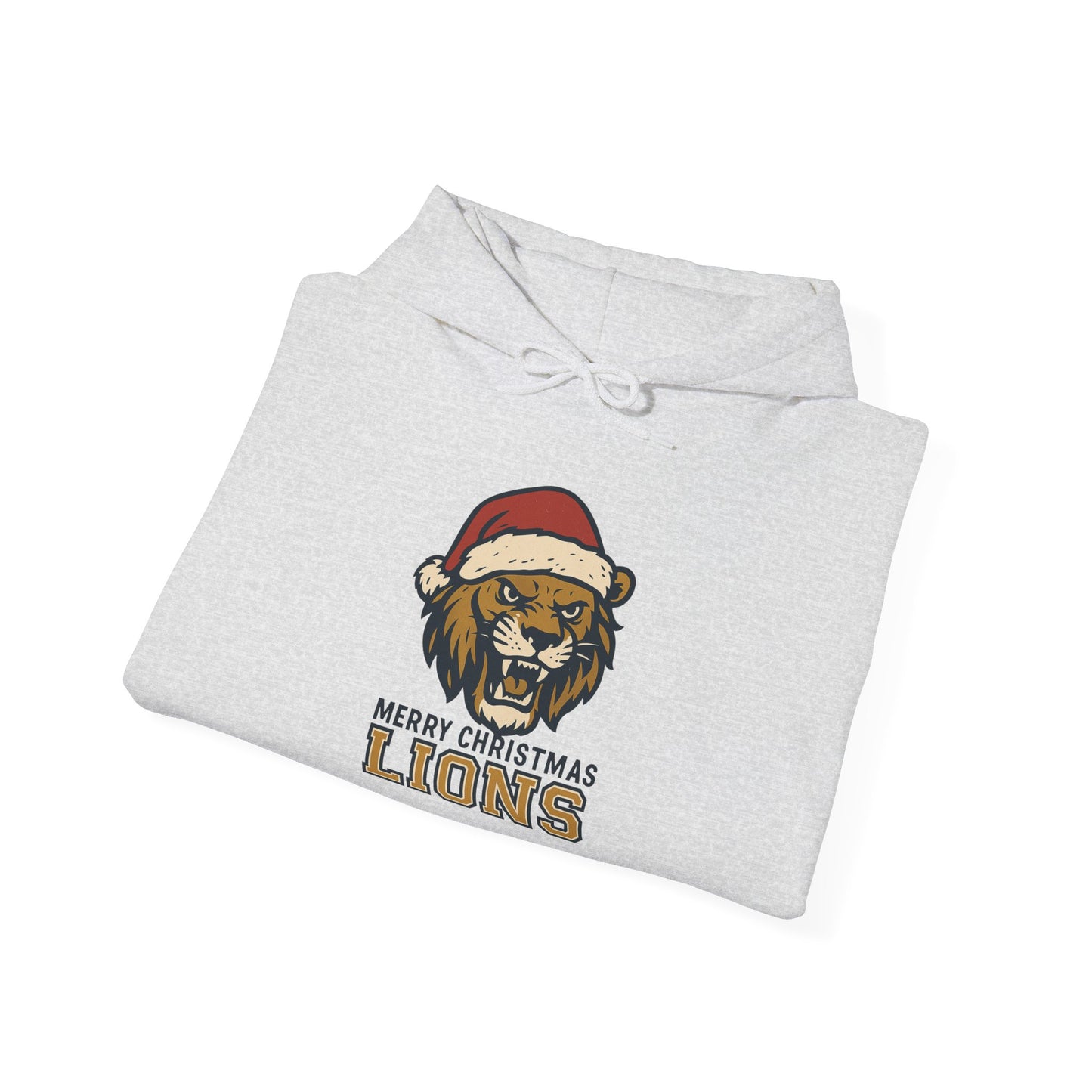 Merry Christmas Lions Hoodie — Gildan
