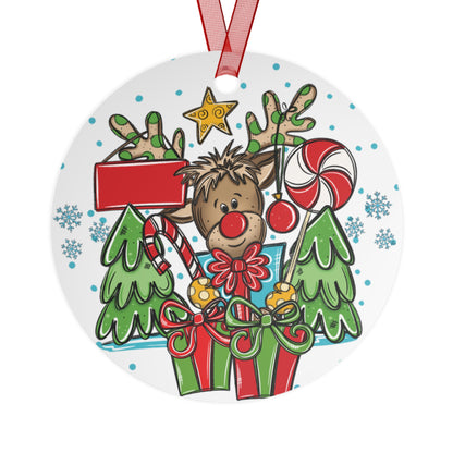 Personalized Boy Reindeer Ornament