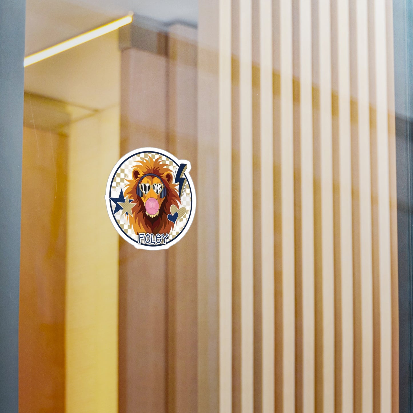 Bubble Poppin Rockin Lion Vinyl Decals