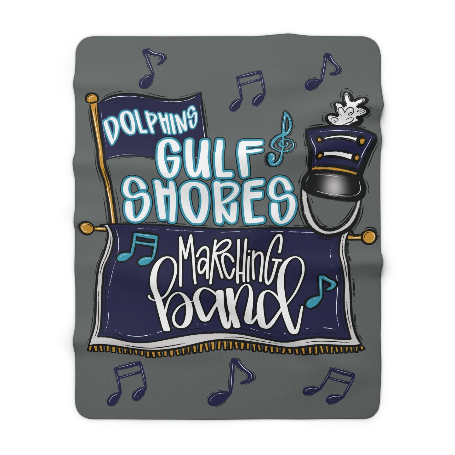 GS Marching Band Cozy Sherpa Fleece Blanket