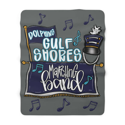 GS Marching Band Cozy Sherpa Fleece Blanket