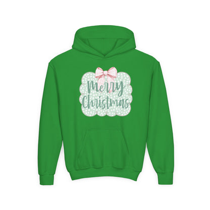 Merry Christmas Youth Hoodie - Gildan